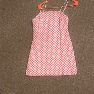 Trixxi Pink Floral Spaghetti Strap Dress